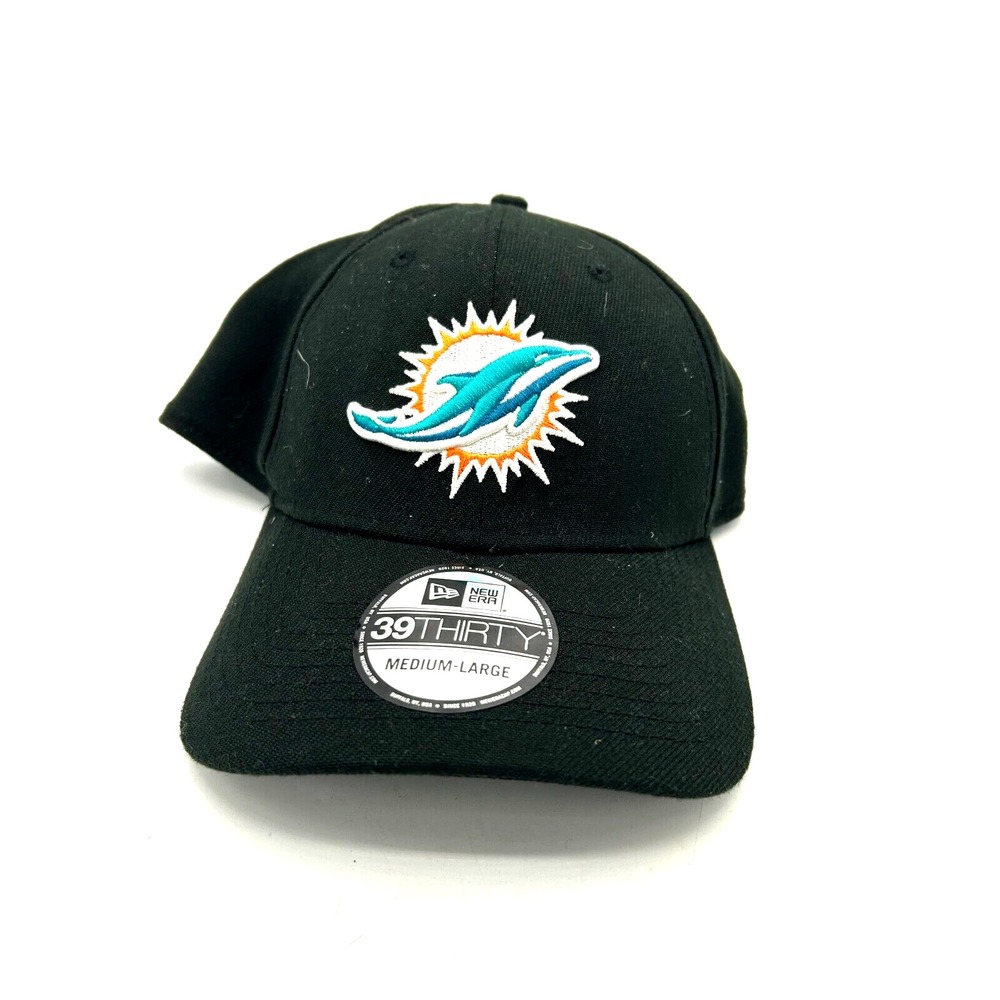 Miami Dolphins New Era Vintage Logo 39THIRTY Men's Stretch Fit Hat Size M/L